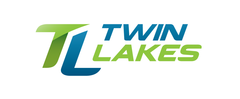 Twin Lakes internet provider logo in green and blue