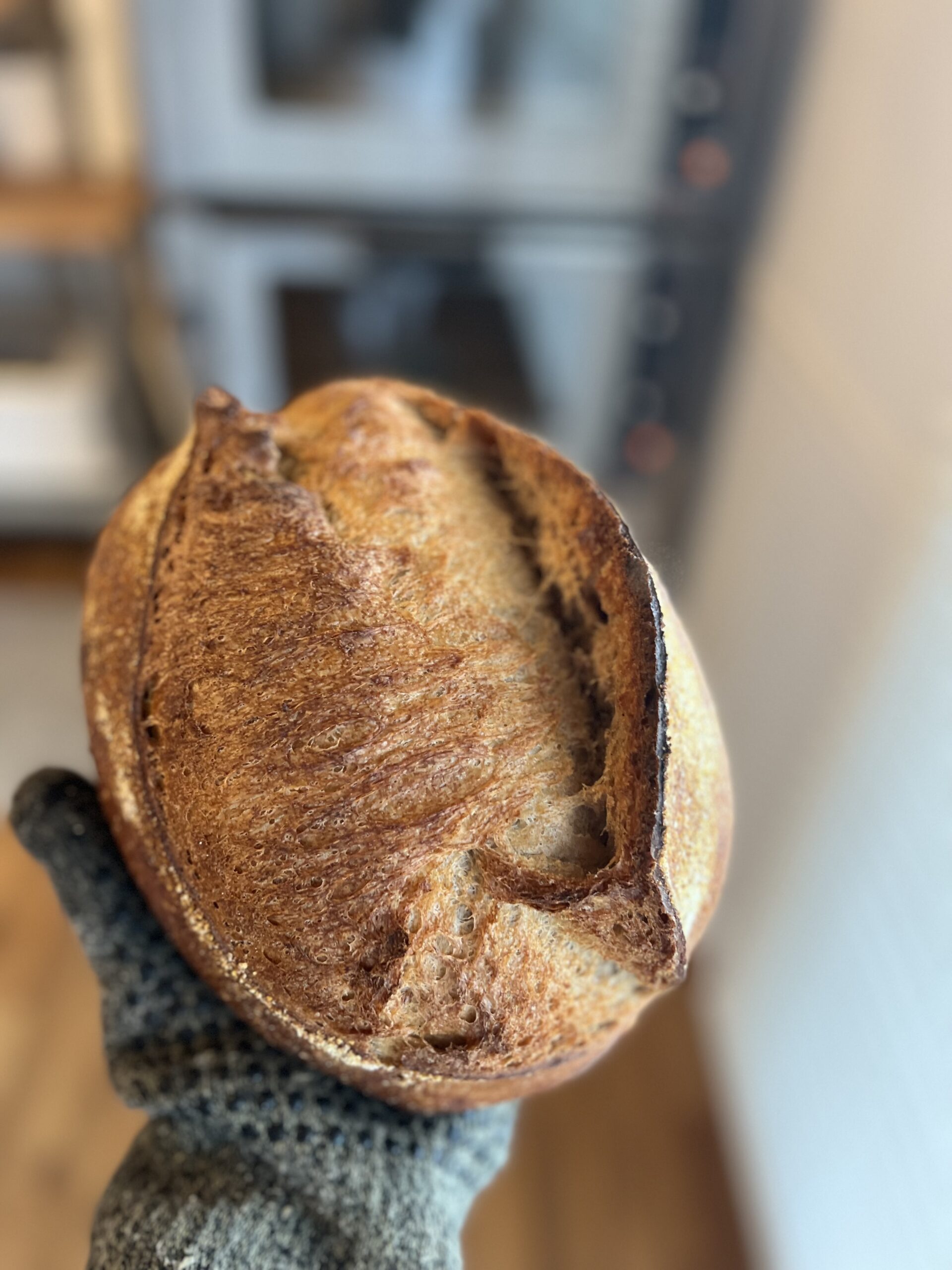 Photo of sourdough loaf made my Maker Baker Bread