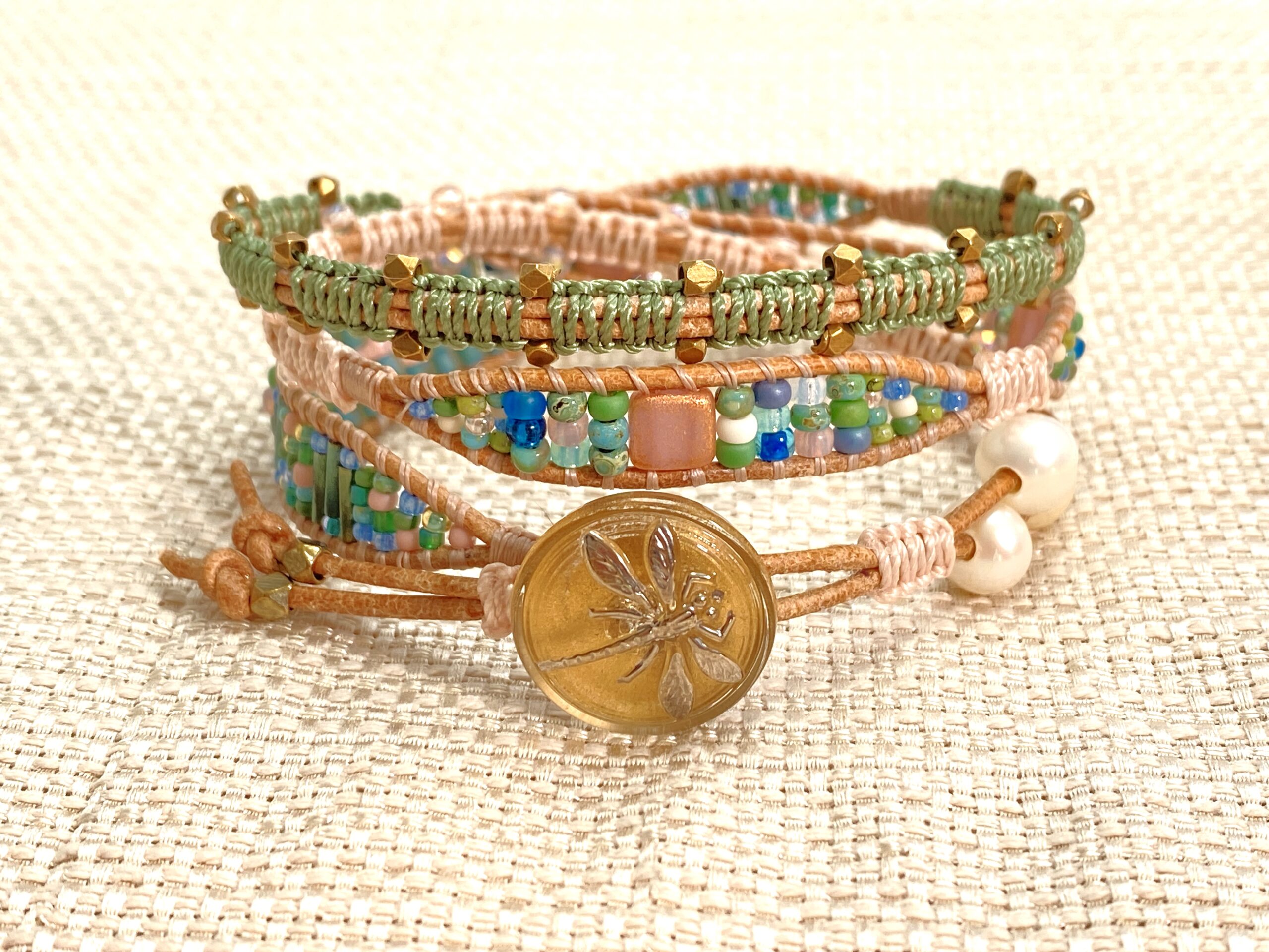 Photo of custom beaded bracelet created by Light & Life Jewelry